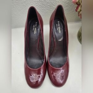 Kate Spade Maroon Patent Leather Heels